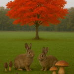 Le fameux érable de lapins aux champignons